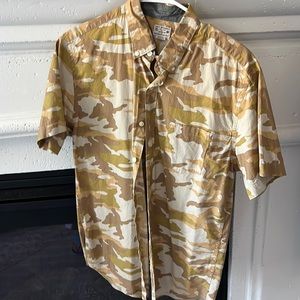 J crew camo button down